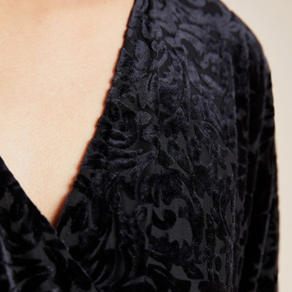 *Anthropologie Burnout Velvet Top Size XS - Picture 3 of 5